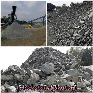 BLACK STONE(Bhutan) Pebble Stone