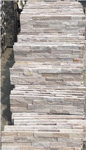 Stacked Goldspot Quartzite Stone Wall Cladding Panels,Wall Cladding Veneer