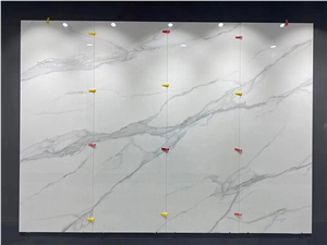 Artificial White Marble Sintered Stone Slab For Wall