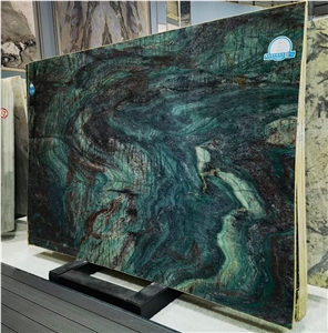 Natural Paradise Green Quartzite Slab And Tiles For Wall