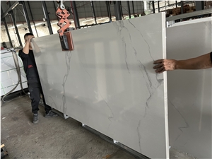 Calacatta White Sintered Stone Panel Slab