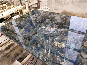 Labradorite River Blue Granite Slab