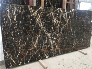 Afghanistan Marble Black And Gold Slabs