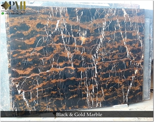 Pakistani Portoro Marble Slabs 2Cm 3Cm