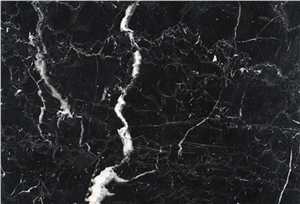 Black Nero Marquina Marble Slabs, Black & White Vein Flooring, Walling