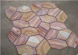 China New Rainbow Sandstone Tiles & Slabs  Sandstone  Pavers