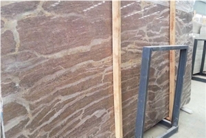 China Tepeaca Rose Marble  Slabs Red Marble Wall Covering