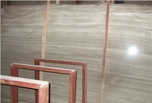 Chinese Grey Wooden Grain Marble,Wooden Grey Marble Slabs 5