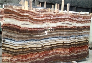 Colorful Onyx Slabs Exterior-Interior Wall Floor Covering