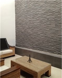 Hot Purple Wood Sandstone Stackstone Wall Cladding Tiles