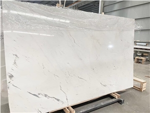 Dolomite Stone Slab Marble Sivec White Floor Kitchen Tile