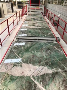 Green Stone Floor Tile Sauipe Quartzite Slabs For Countertop