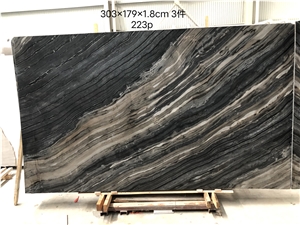 High Quality Polished Ancient Wood Grain Marble For Stairs