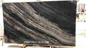 High Quality Polished Ancient Wood Grain Marble For Stairs