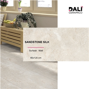 SANDSTONE SILK - Matt Porcelain Tiles 60X120cm