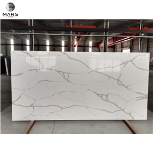 2021 Hot Design Calacatta White Quartz Slabs