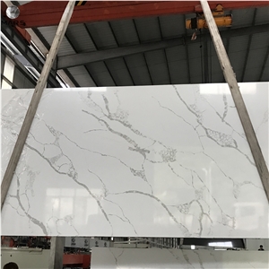 China Wholesale Factory White Artificial Quartz Stone Slab