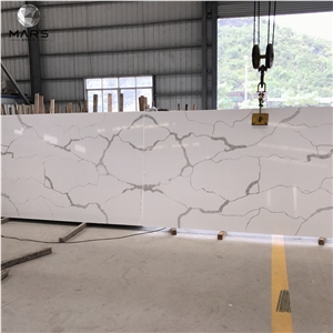 Good Price China Artificial Calacatta White Quartz Stone