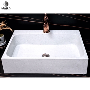 Modern Fashion Black Terrazzo Color Rectangle Wash Sink