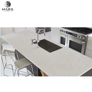 New Arrival Kitchen Artificial White Quartz Stone Countertop