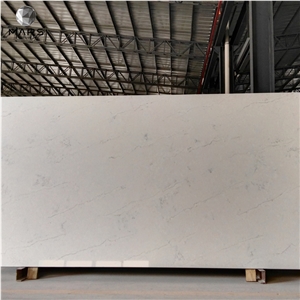 Popular Design White Carrara Quartz Countertops Slabs
