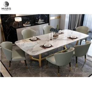 4-6 Person Marble Top Dining Table