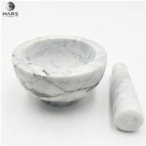 Accessories Kitchenware Garlic Marble Mortar And Pestle