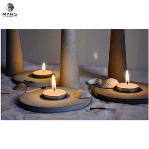 Artistic Style Eco-Friendly Natural Stone Candle Holder