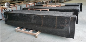 Black Stone Granite Grooved Finished Tiles  For Outdoor Wall