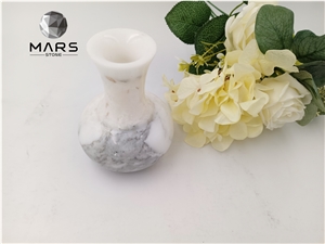 Carrara White Stone Marble Vase