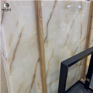 Flooring Design Translucent Natural White Onyx Tile