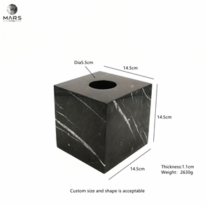Hot Sale Modern Marble Accessories Black Marble Stone