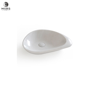 Modern Style Luxury White Carrara Marble Vessel Sink
