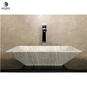 Natural Stone Rustic Travertine Carved Sink