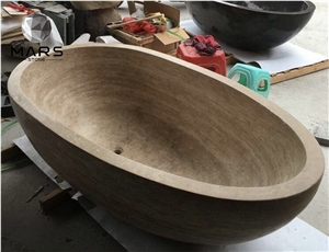 Newly Design But Factory Price Luxury Travertine Bath Tubs