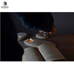 Popular Art Concrete Stone Tea Light Holder Candle Holder