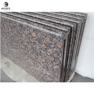 Prefab Laminated Polished Baltic Brown Granite Countertop