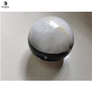 White Onyx With Black Marble Lampshade Stone Lamp Chimney