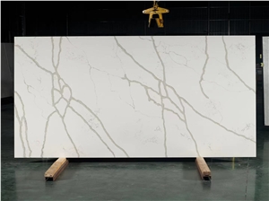 Luxury Home Design Calacatta Artificial Stone Quartz Slab