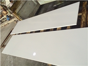 Nano Glass Stone,Pure White Crystallized Marble Slab