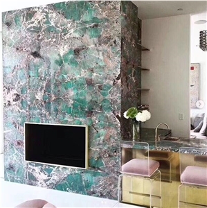 Brazil Luxury Amazon Green Quartzite Slab Wall Tile
