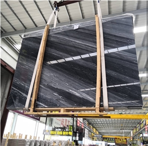 China Blue Sands Grey Marble Slab Wall Tile