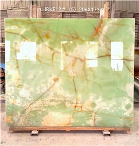 Green Onyx Jade Polised Slab Wall Tile