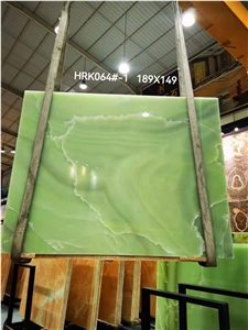 Green Onyx Light Color Tile Jade Polished Slab