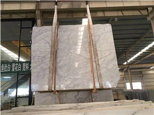 Hot Sale Snow White Marble High Quality Slab Tile