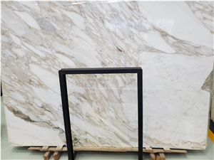 Italy Calacatta Gold Marble White Marble Slab Tile