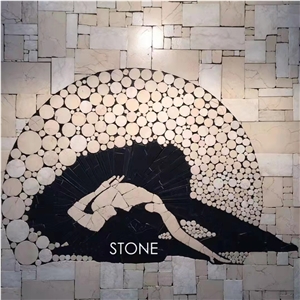 New Design Polished Marble Mosaic Artworks For Wall