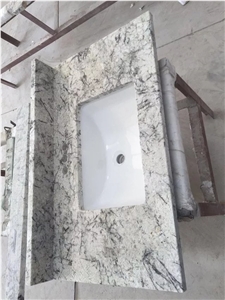 White Fantastic Granite Hotel Bath Top Countertop