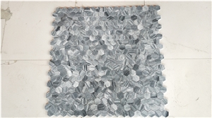 Bardiglio Nuvolato Grey Marble Hexagon Mosaic