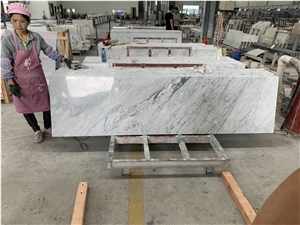 Bianco Carrara White Marble Countertop Kitchen Top